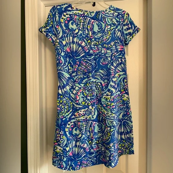 Lily Pulitzer Tammy dress in Brilliant Blue Ceviche - Picture 3 of 6